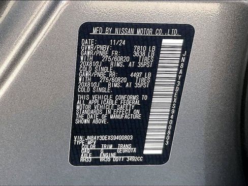Certified 2025 Nissan Armada PRO-4X AWD/4WD image 34