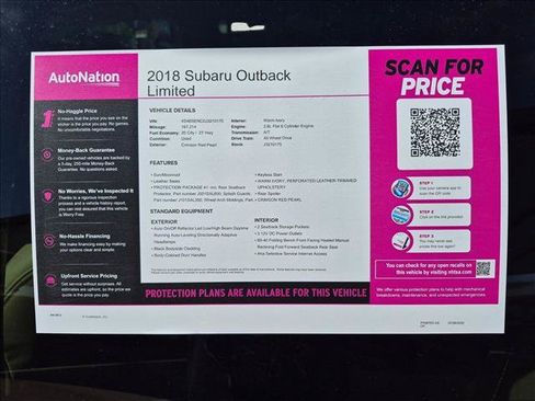 Used 2018 Subaru Outback 3.6R Limited AWD/4WD image 28