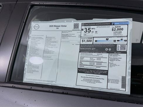 New 2025 Nissan Versa SV w/ Trunk Package image 13