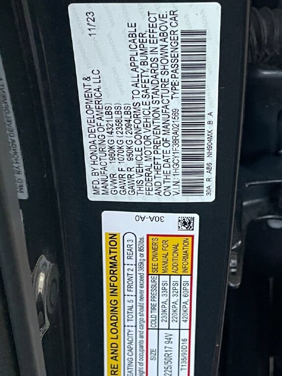 Certified 2024 Honda Accord EX image 37
