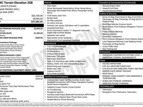 New 2026 GMC Terrain Elevation w/ Elevation Premium Package image 43