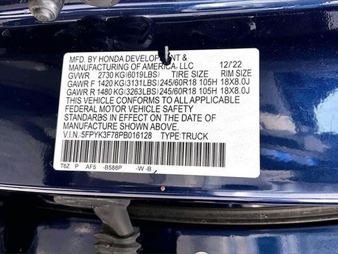 Used 2023 Honda Ridgeline RTL-E image 19