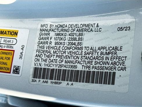 Used 2023 Honda Accord LX image 33