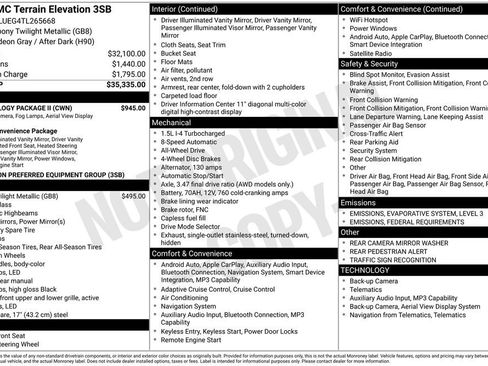 New 2026 GMC Terrain Elevation w/ Technology Package II image 43
