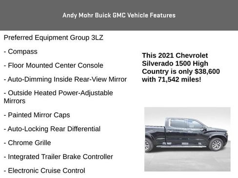Used 2021 Chevrolet Silverado 1500 High Country AWD/4WD image 15