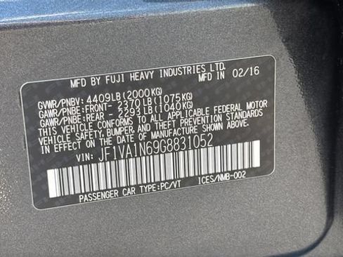 Used 2016 Subaru WRX Limited AWD/4WD image 27
