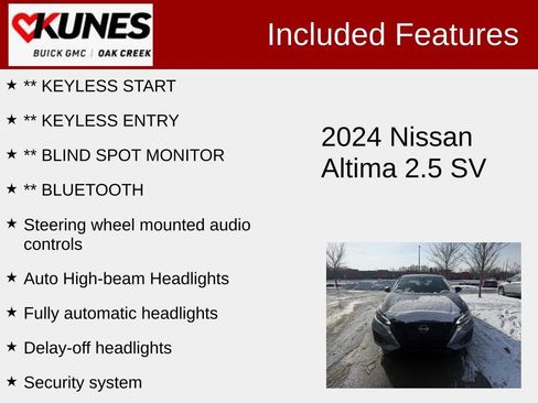 Used 2024 Nissan Altima 2.5 SV image 2