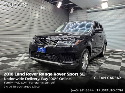 Used 2018 Land Rover Range Rover Sport SE AWD/4WD image 1