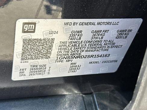 Certified 2025 Chevrolet Tahoe LT RWD image 32