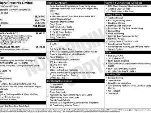 Used 2022 Subaru Crosstrek 2.5i Limited w/ Moonroof Package 2 image 3