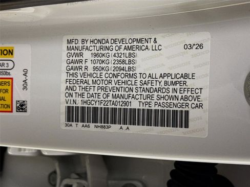 New 2026 Honda Accord LX image 27