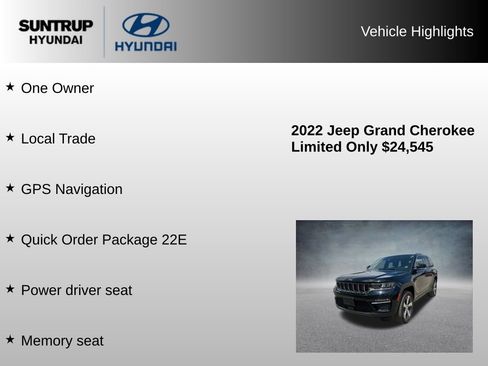 Used 2022 Jeep Grand Cherokee Limited AWD/4WD image 8