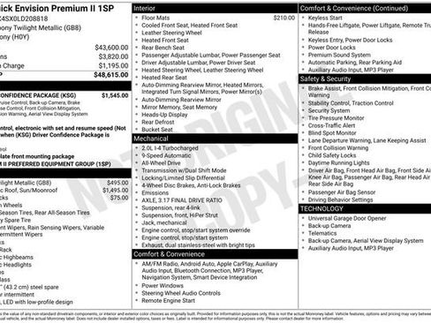 Used 2020 Buick Envision Premium w/ Driver Confidence Package image 38