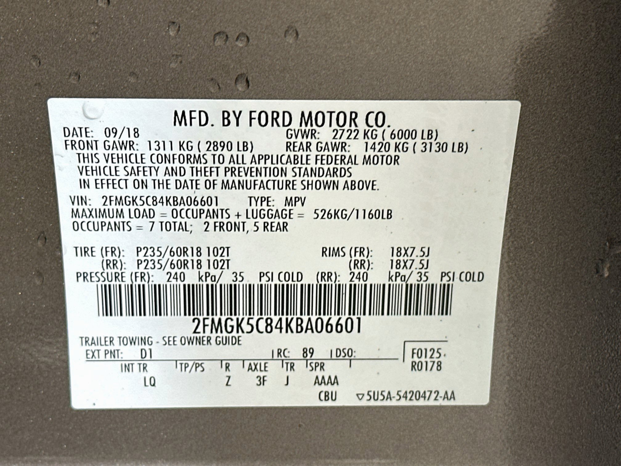 Used 2019 Ford Flex SEL w/ Equipment Group 202A FWD image 12