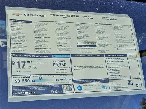 New 2026 Chevrolet Silverado 1500 LTZ image 17