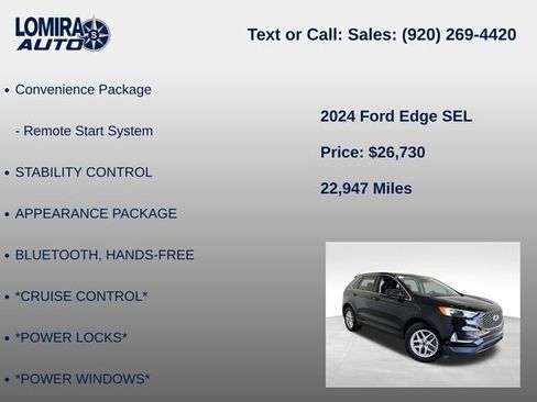 Used 2024 Ford Edge SEL w/ Convenience Package AWD/4WD image 14