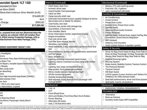 Used 2022 Chevrolet Spark LT image 5