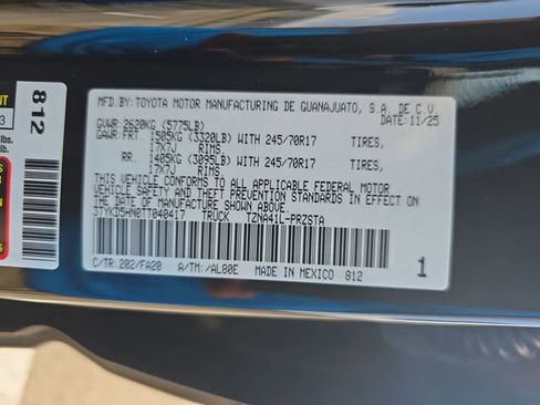 New 2026 Toyota Tacoma SR image 35