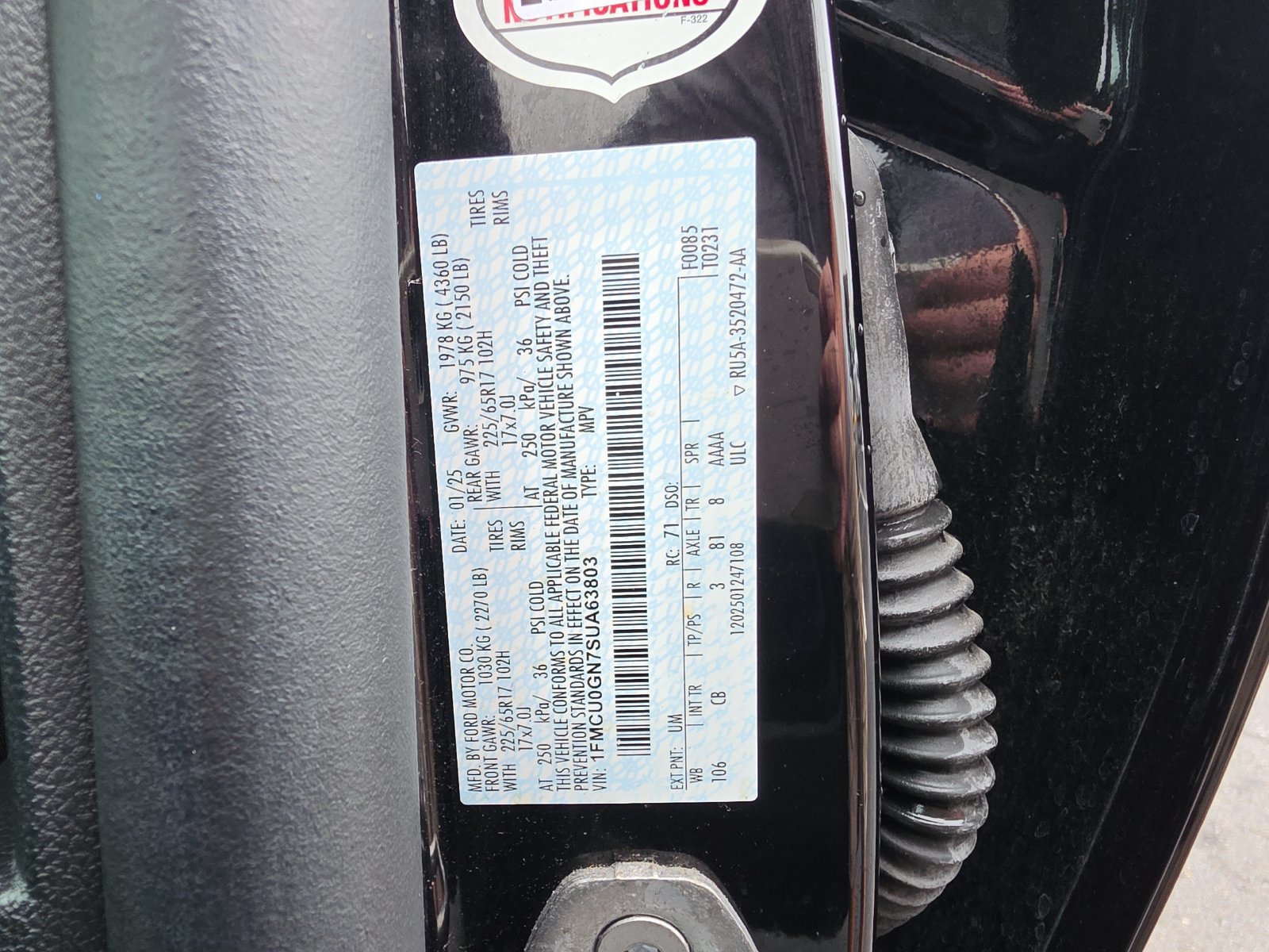Certified 2025 Ford Escape Active FWD image 31