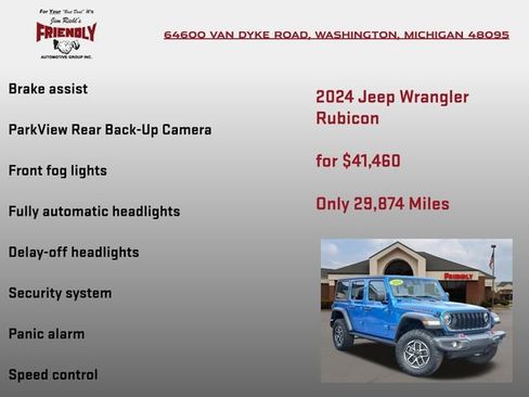 Used 2024 Jeep Wrangler Unlimited Rubicon AWD/4WD image 25