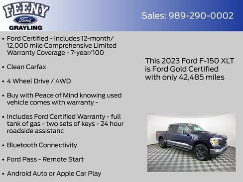 Certified 2023 Ford F150 XLT w/ Equipment Group 302A High AWD/4WD image 4