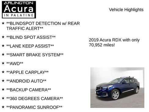 Certified 2019 Acura RDX AWD w/ Advance Package image 7