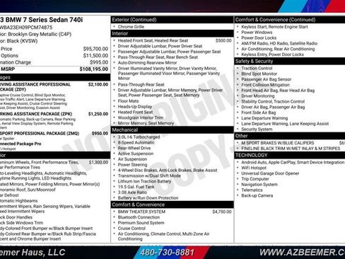 Used 2023 BMW 740i RWD image 3