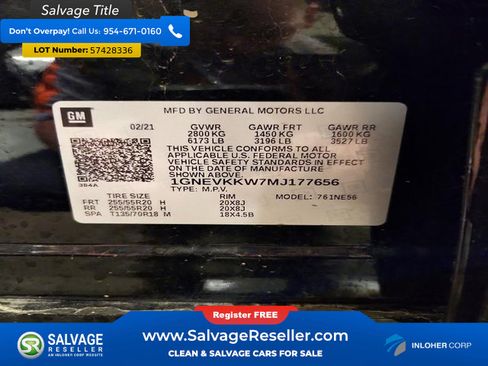 Used 2021 Chevrolet Traverse Premier AWD/4WD image 17