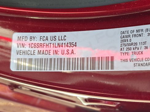 Used 2020 RAM 1500 Limited w/ Body Color Bumper Group image 34