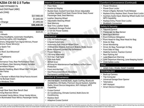 New 2026 MAZDA CX-50 AWD 2.5 S image 37
