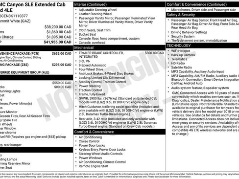 Used 2019 GMC Canyon SLE w/ SLE Convenience Package AWD/4WD image 23