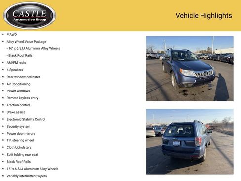 Used 2011 Subaru Forester 2.5X w/ Alloy Wheel Value Pkg image 4