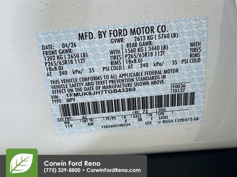New 2026 Ford Explorer Tremor w/ Tremor Convenience Package AWD/4WD image 36