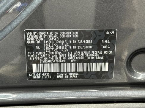New 2026 Toyota bZ Woodland AWD/4WD image 36