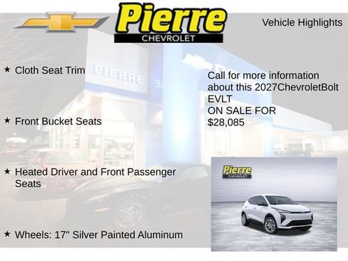 New 2027 Chevrolet Bolt LT w/ Comfort Package FWD image 14