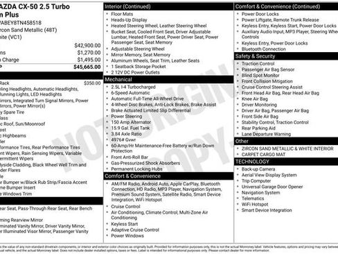 New 2026 MAZDA CX-50 2.5 Turbo w/ Premium Plus Pkg AWD/4WD image 26