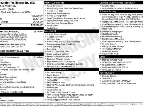 New 2026 Chevrolet TrailBlazer RS w/ Convenience Package image 26