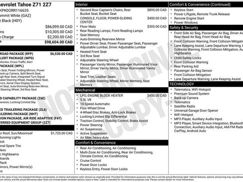 Used 2024 Chevrolet Tahoe Z71 w/ Z71 Off-Road Package AWD/4WD image 26