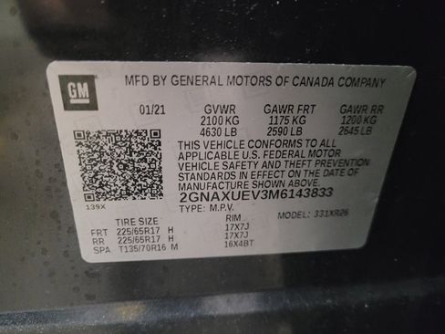 Used 2021 Chevrolet Equinox LT AWD/4WD image 33