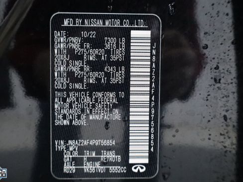 Used 2023 INFINITI QX80 Luxe w/ Cargo Package image 31