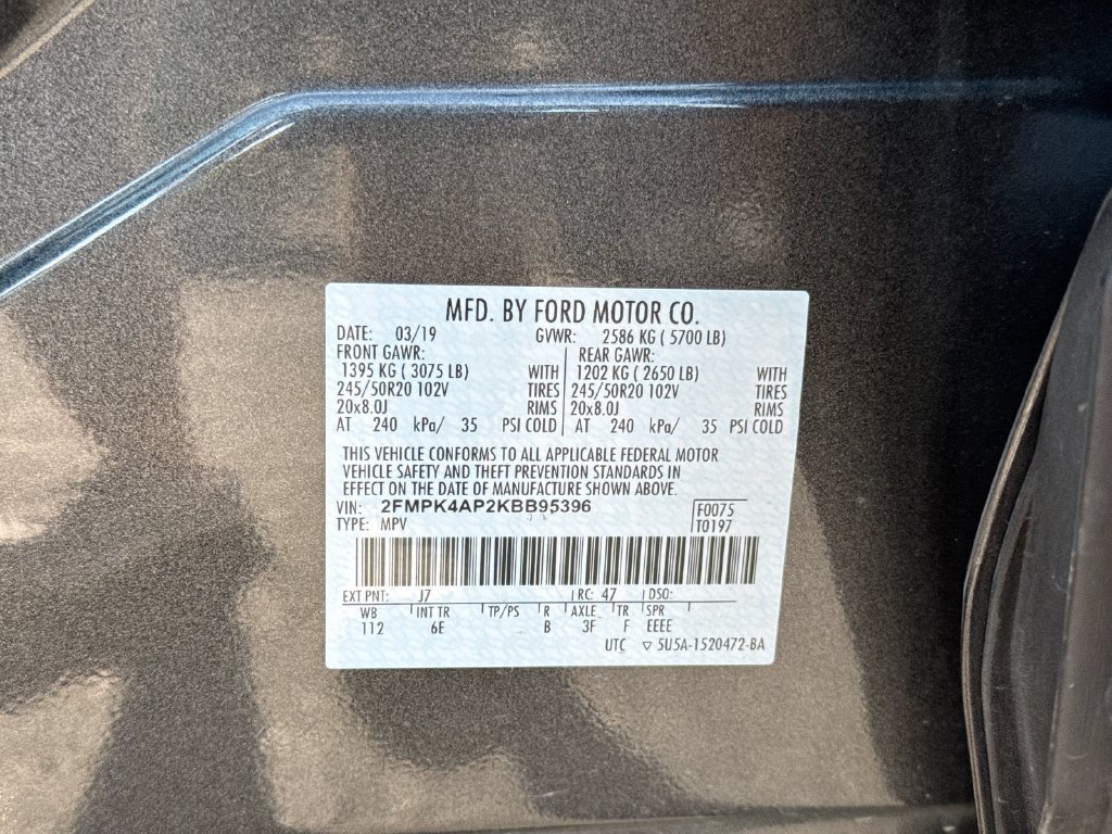 Used 2019 Ford Edge ST w/ Convenience Package AWD/4WD image 29