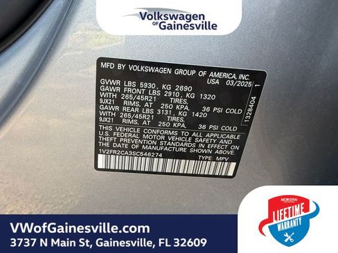Certified 2025 Volkswagen Atlas SEL Premium R-Line AWD/4WD image 30