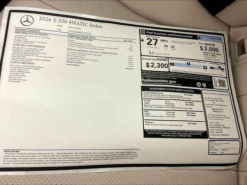 New 2026 Mercedes-Benz E 350 4MATIC Sedan image 13