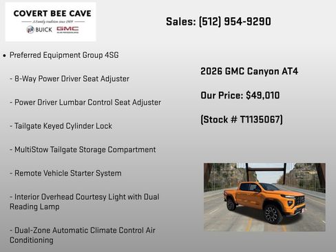 New 2026 GMC Canyon AT4 w/ AT4 Premium Package AWD/4WD image 6