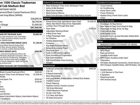 Used 2022 RAM 1500 Tradesman w/ Tradesman SXT Package RWD image 5