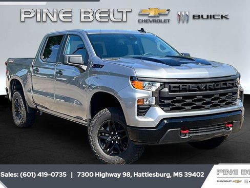 New 2026 Chevrolet Silverado 1500 Custom Trail Boss w/ LPO, Dark Essentials Package AWD/4WD image 1