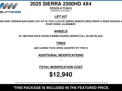 Used 2025 GMC Sierra 2500 AT4X AWD/4WD image 2