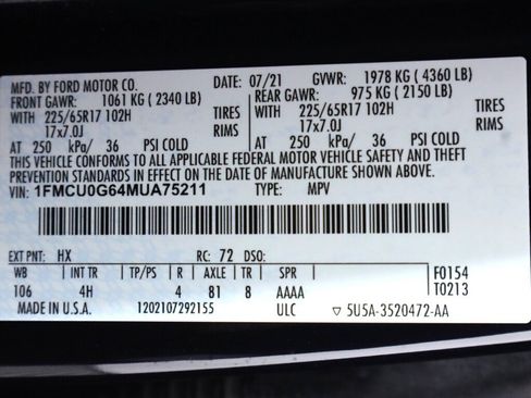 Used 2021 Ford Escape SE FWD image 43