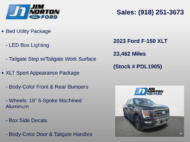 Used 2023 Ford F150 XLT w/ Equipment Group 302A High AWD/4WD image 16