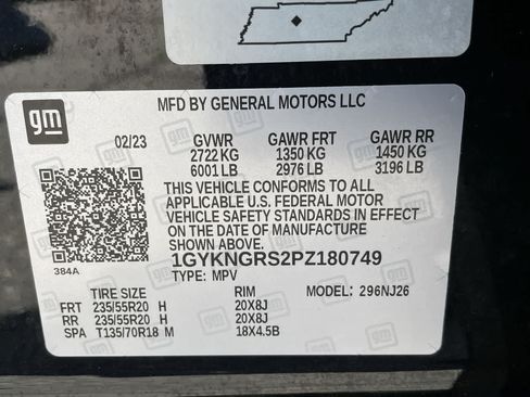Used 2023 Cadillac XT5 Sportv w/ LPO, Floor Liner Package AWD/4WD image 35